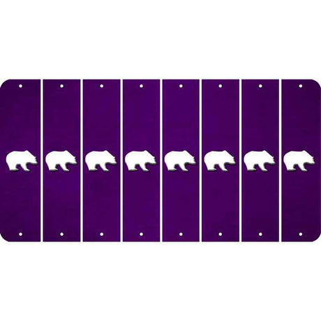Purple Oil Rubbed Cut Fun Strips (Set of 8) BEER MUG