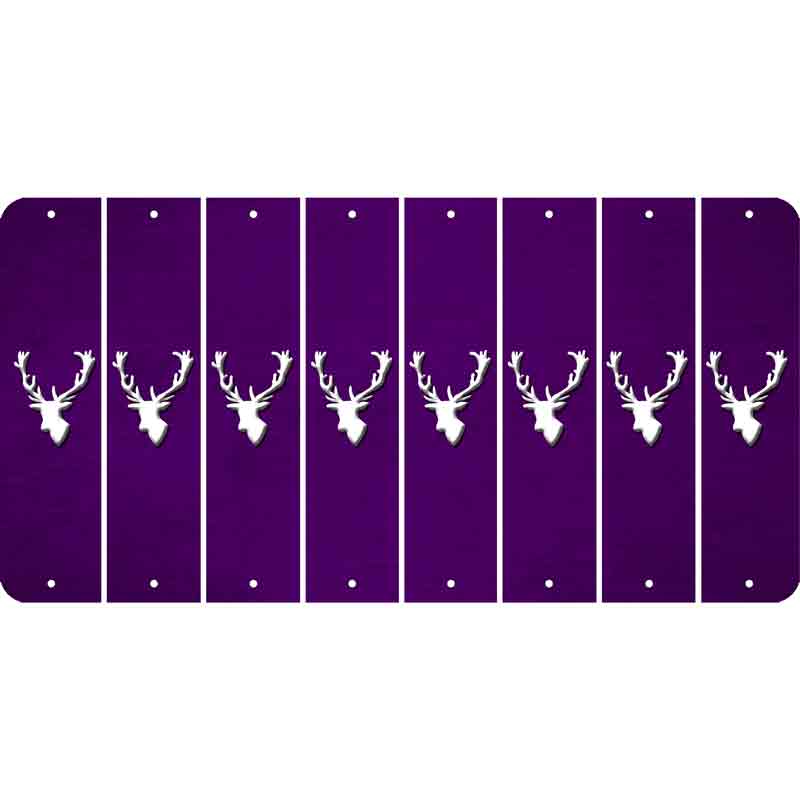 Purple Oil Rubbed Cut Fun Strips (Set of 8) ELK