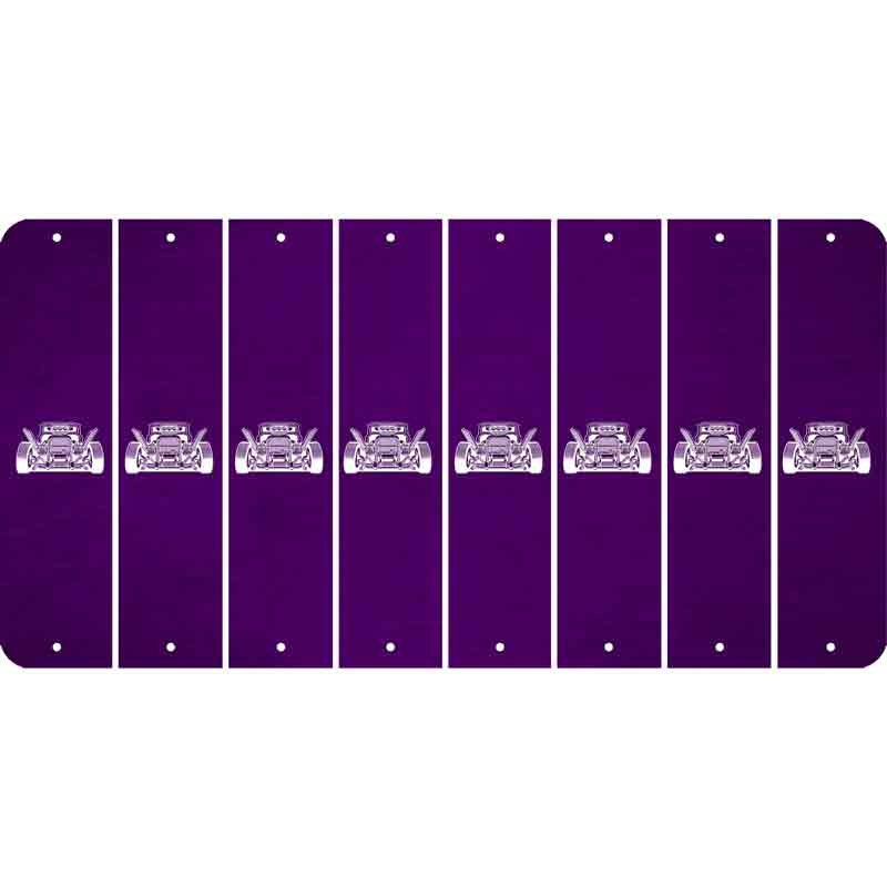 Purple Oil Rubbed Cut Fun Strips (Set of 8) HOT ROD