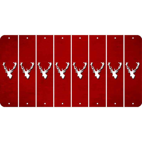 Red Oil Rubbed Cut Fun Strips (Set of 8) ELK