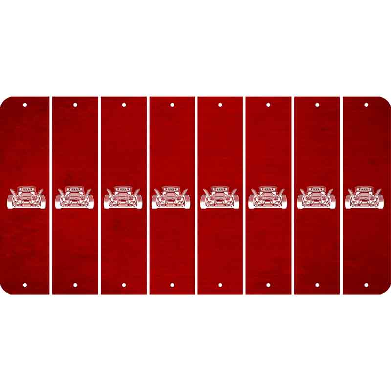 Red Oil Rubbed Cut Fun Strips (Set of 8) HOT ROD