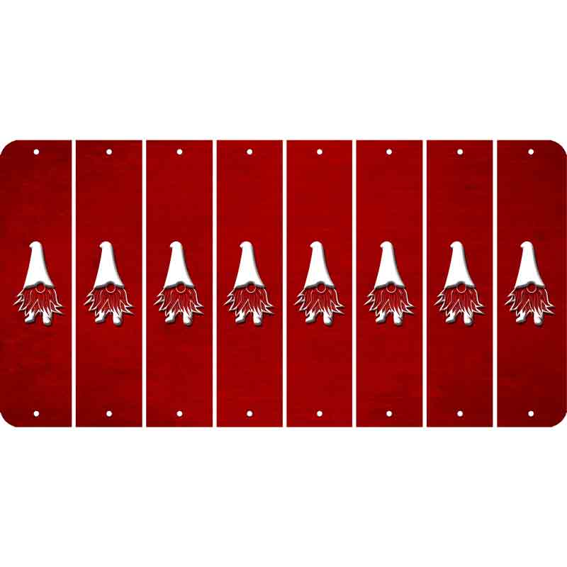 Red Oil Rubbed Cut Fun Strips (Set of 8) GNOME