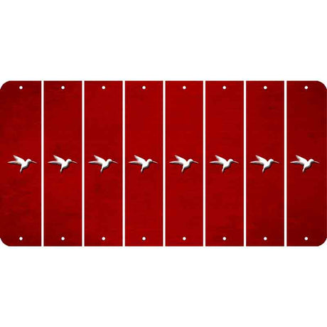 Red Oil Rubbed Cut Fun Strips (Set of 8) HUMMINGBIRD