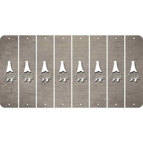 Tan Oil Rubbed Cut Fun Strips (Set of 8) GNOME