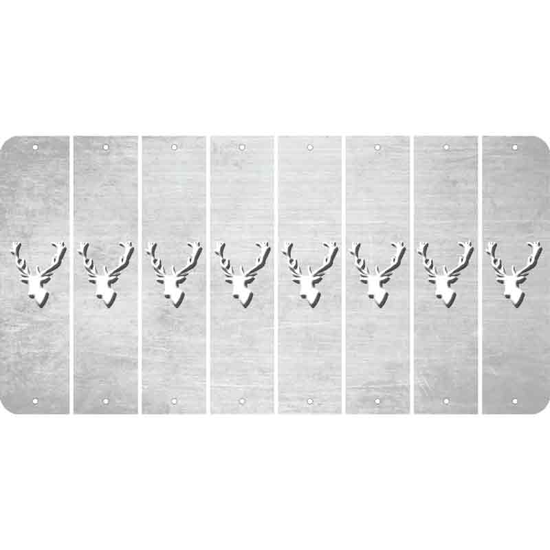 White Oil Rubbed Cut Fun Strips (Set of 8) ELK