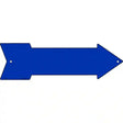 Blue Novelty Metal Arrow Sign 17" x 5" (A)