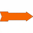 Orange Novelty Metal Arrow Sign 17" x 5" (A)