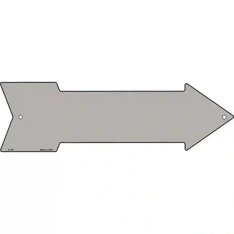 Gray Novelty Metal Arrow Sign 17" x 5" (A)