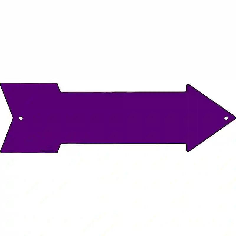 Purple Novelty Metal Arrow Sign 17" x 5" (A)