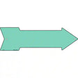 Mint Novelty Metal Arrow Sign 17" x 5" (A)