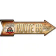 Route 66 California Flag Novelty Metal Arrow Sign 17" x 5" (A)