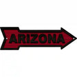 Arizona Colors Novelty Metal Arrow Sign 17" x 5" (A)