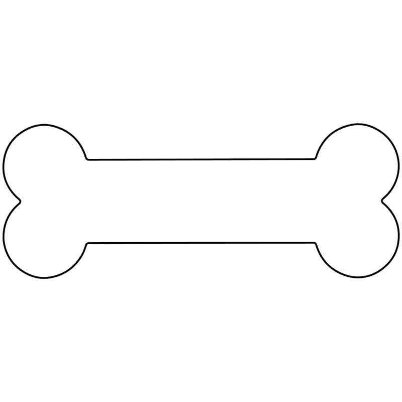 White Dye Sublimation 3.5" x 9" Wholesale Novelty Metal Bone Magnet