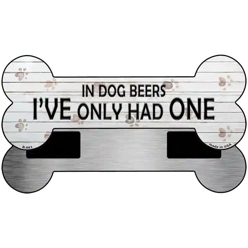 Dog Beers Had One Novelty Metal Bone Magnet