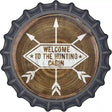 Welcome to the Hunting Cabin Novelty Metal Bottle Cap Sign