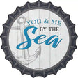 You and Me by the Sea Novelty Metal Bottle Cap Sign