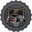 Custom Flame Hotrod Novelty Metal Bottle Cap Sign