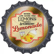 Make Strawberry Lemonade Gold Novelty Metal Bottle Cap Sign