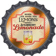Make Strawberry Lemonade Orange Novelty Metal Bottle Cap Sign