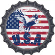 USA Eagle Novelty Metal Bottle Cap Sign BC-1853