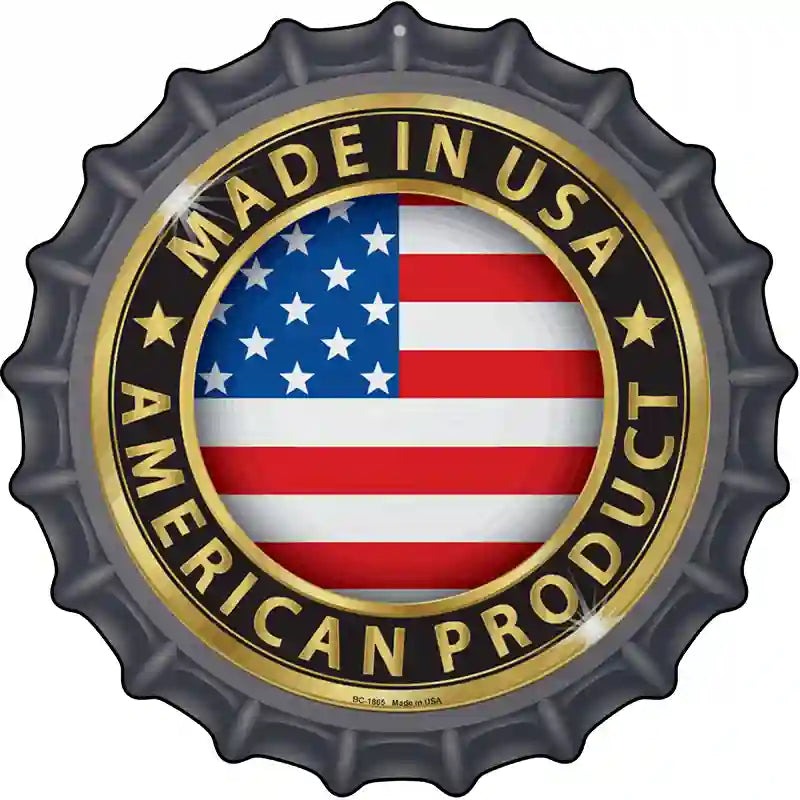 American Product Novelty Metal Bottle Cap Sign BC-1865