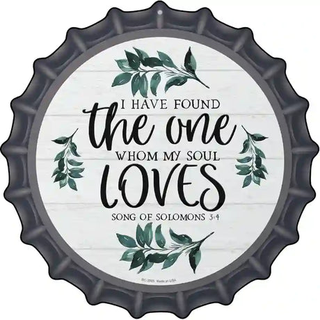 The One Novelty Metal Bottle Cap Sign