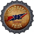 Southern Pride Tennessee Novelty Metal Bottle Cap Sign BC-486