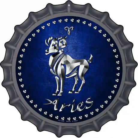 Aries Novelty Metal Bottle Cap Sign BC-536
