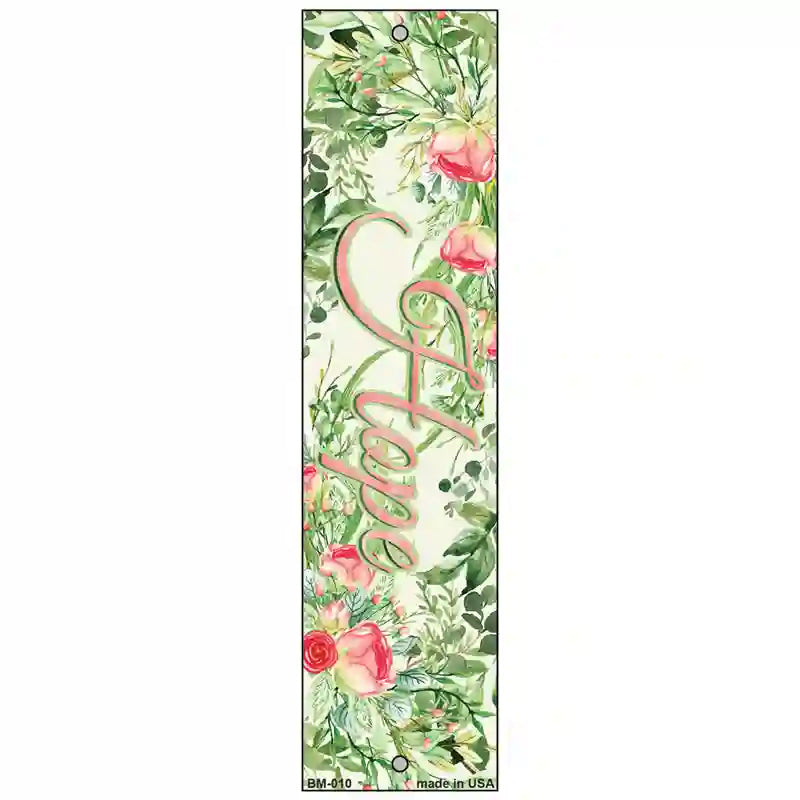 Hope on Flowers Novelty Metal Bookmark BM-010