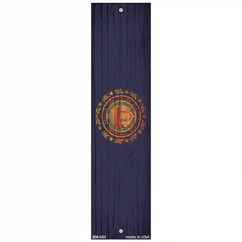New Hampshire Flag Novelty Metal Bookmark BM-053