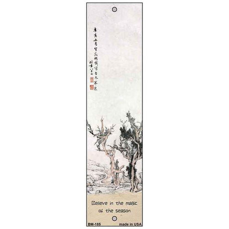 Quiet Winter Trees Novelty Metal Bookmark BM-185