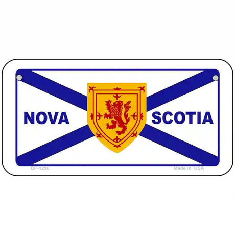 Nova Scotia Flag Novelty Metal License Plate 6" x 3" (BP)
