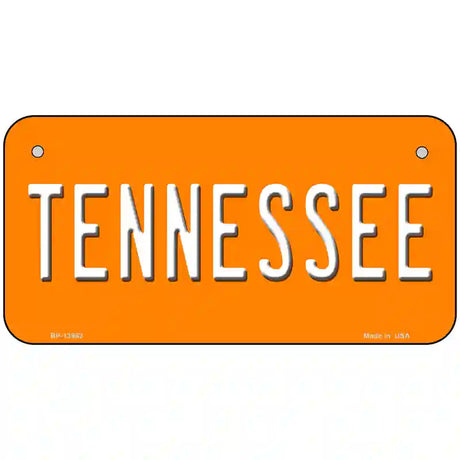 Tennessee Orange Novelty Metal License Plate Tag 6" x 3" (BP)