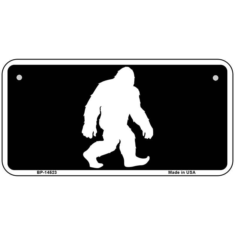 Bigfoot Silhouette Novelty Metal License Plate LP-14523