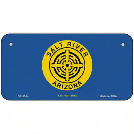 Salt River Tribe Flag Metal Novelty License Plate 6" x 3" (BP)