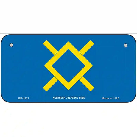 Northern Cheyenne Flag Metal Novelty License Plate 6" x 3" (BP)