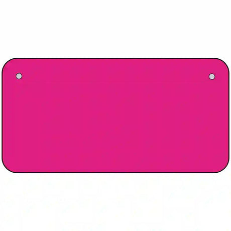 Pink Solid Metal Novelty License Plate 6" x 3" (BP)
