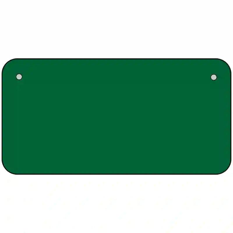 Green Solid Metal Novelty License Plate 6" x 3" (BP)