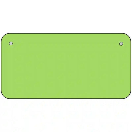 Lime Green Solid Metal Novelty License Plate 6" x 3" (BP)