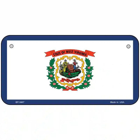 West Virginia State Flag Metal Novelty License Plate 6" x 3" (BP)