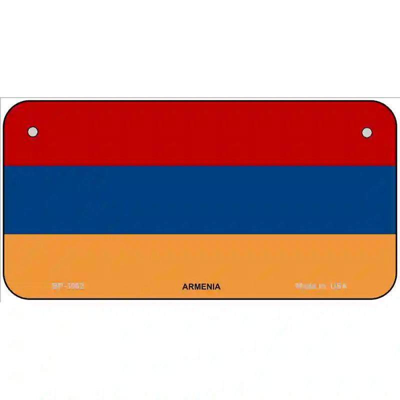 Armenia Flag Metal Novelty License Plate 6" x 3" (BP)