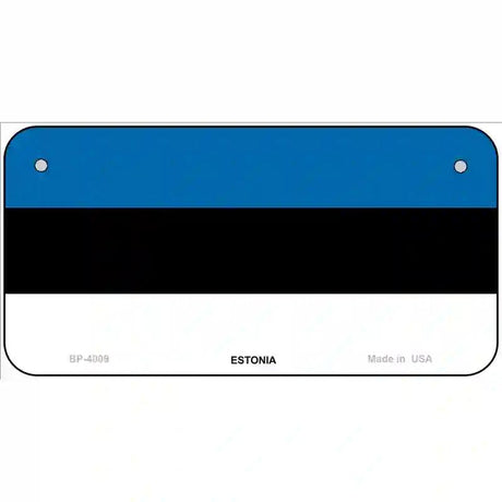 Estonia Flag Metal Novelty License Plate 6" x 3" (BP)