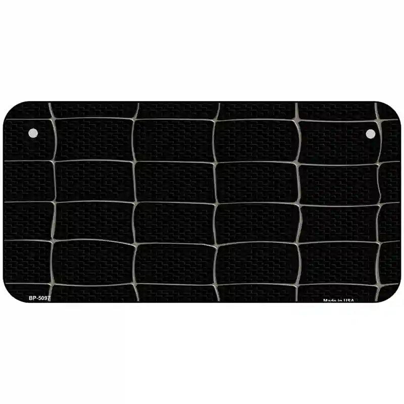 Web Black Metal Novelty License Plate 6" x 3" (BP)