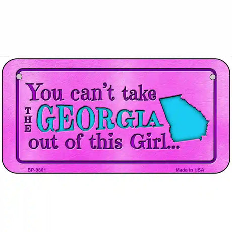 Georgia Girl Novelty Metal License Plate 6" x 3" (BP)