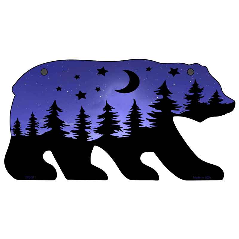 Midnight Wanderer Novelty Metal Bear Tag BR-071