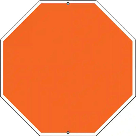 Orange Dye Sublimation Octagon Metal Novelty Stop Sign BS-1005
