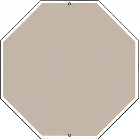 Tan Dye Sublimation Octagon Metal Novelty Stop Sign BS-1012