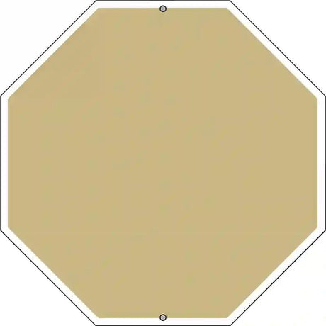 Gold Dye Sublimation Octagon Metal Novelty Stop Sign BS-1013
