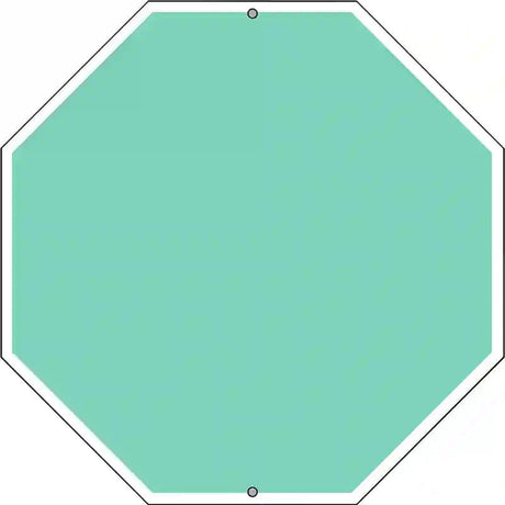 Mint Dye Sublimation Octagon Metal Novelty Stop Sign BS-1014