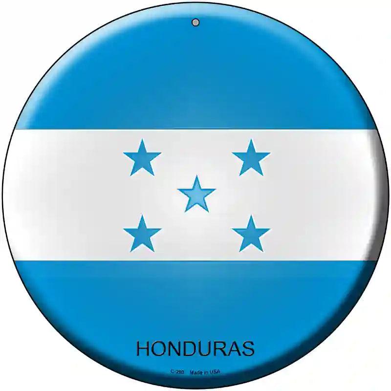 Honduras Country Novelty Metal Circular Sign 12" (C)